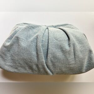 Soft Light Blue Denim Clutch